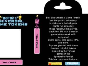 Bolt Bits Universal Game Tokens: Volt Pink