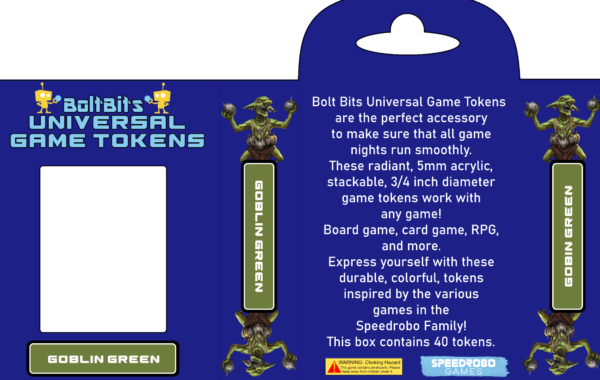 Bolt Bits Universal Game Tokens: Goblin Green