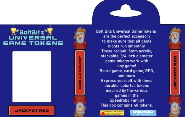 Bolt Bits Universal Game Tokens: Jackpot Red