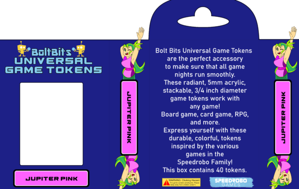 Bolt Bits Universal Game Tokens: Jupiter Pink