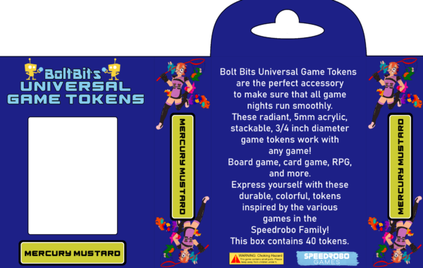 Bolt Bits Universal Game Tokens: Mercury Mustard