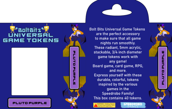 Bolt Bits Universal Game Tokens: Pluto Purple