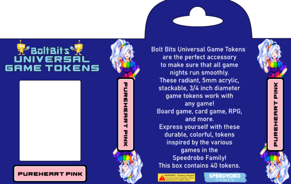 Bolt Bits Universal Game Tokens: Pureheart Pink