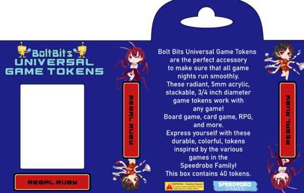 Bolt Bits Universal Game Tokens: Regal Ruby