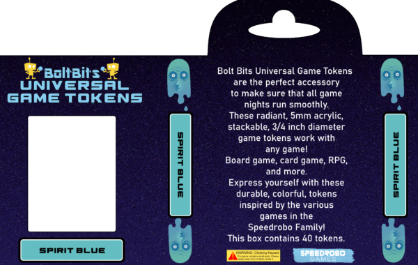 Bolt Bits Universal Game Tokens: Spirit Blue