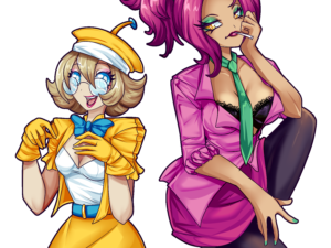 Bolt and Volt Sister Mode Mini Acrylic Standee