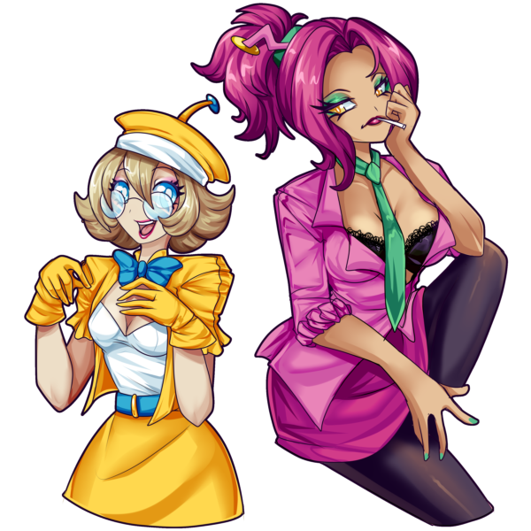 Bolt and Volt Sister Mode Mini Acrylic Standee