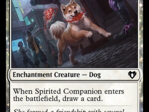 Spirited Companion (Kamigawa: Neon Dynasty) [Foil]